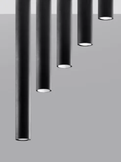 Plafones|Lámparas De Techo></noscript> Plafón Castro, 20 cm Negro mate