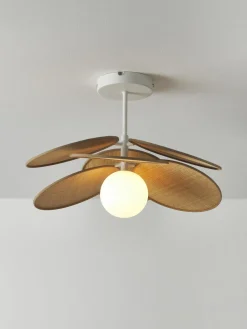 Best Plafón con adornos de fibras naturales Milani Plafones|Lámparas De Techo