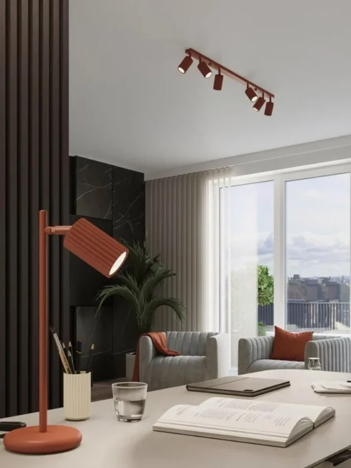 Lámparas De Techo|Plafones> Plafoniera LED Gleam Terracota