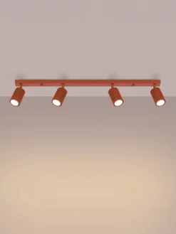 Lámparas De Techo|Plafones></noscript> Plafoniera LED Gleam Terracota
