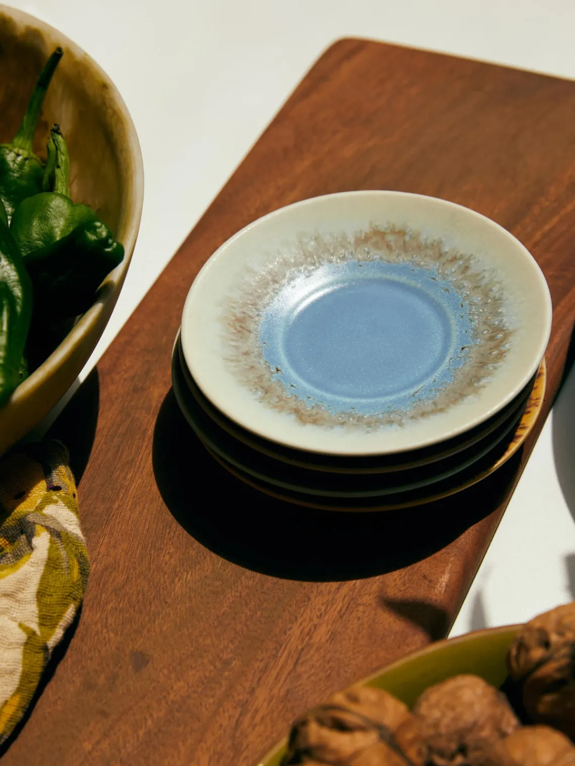 Hot Platitos artesanales de gres 70's, 4 uds. Tazas Y Mugs|Vajillas Completas