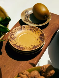 Hot Platitos artesanales de gres 70's, 4 uds. Tazas Y Mugs|Vajillas Completas