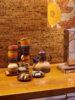 Tazas Y Mugs|Vajillas Completas></noscript>HKLIVING Platitos artesanales 70's, 4 uds.