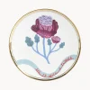 Best Plato artesanal de porcelana Geranium Platos De Postre|Vajillas Completas