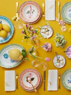 Best Plato hondo artesanal de porcelana Rose Platos Hondos|Vajillas Completas
