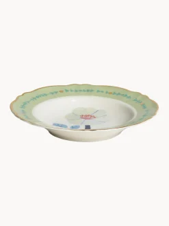 Best Plato hondo artesanal de porcelana Hibiscus Platos Hondos|Vajillas Completas
