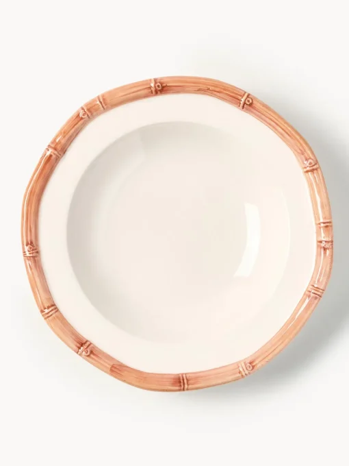 Platos Hondos|Vajillas Completas>Les Ottomans Plato hondo pintado a mano Bamboo