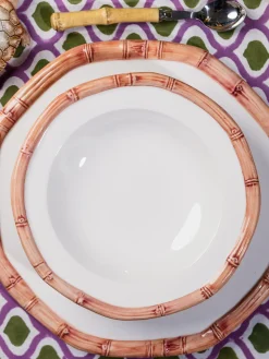 Platos Hondos|Vajillas Completas></noscript>Les Ottomans Plato hondo pintado a mano Bamboo