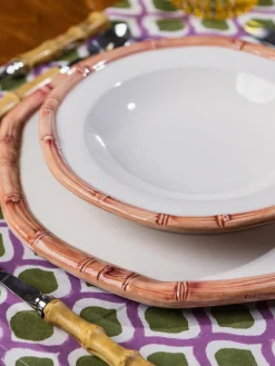 Platos Hondos|Vajillas Completas></noscript>Les Ottomans Plato hondo pintado a mano Bamboo