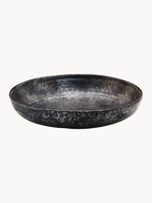 Platos Hondos|Vajillas Completas>House Doctor Plato hondo Pion Gris antracita jaspeado