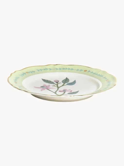 Platos Llanos|Vajillas Completas>Bitossi Home Plato llano artesanal de porcelana Clematis