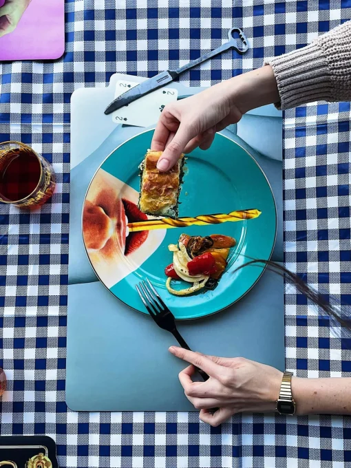 Platos Llanos|Vajillas Completas>SELETTI Plato llano de porcelana Drill
