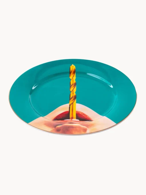 Platos Llanos|Vajillas Completas>SELETTI Plato llano de porcelana Drill
