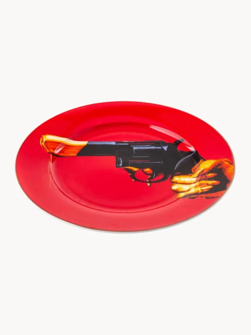 Platos Llanos|Vajillas Completas>SELETTI Plato llano de porcelana Revolver