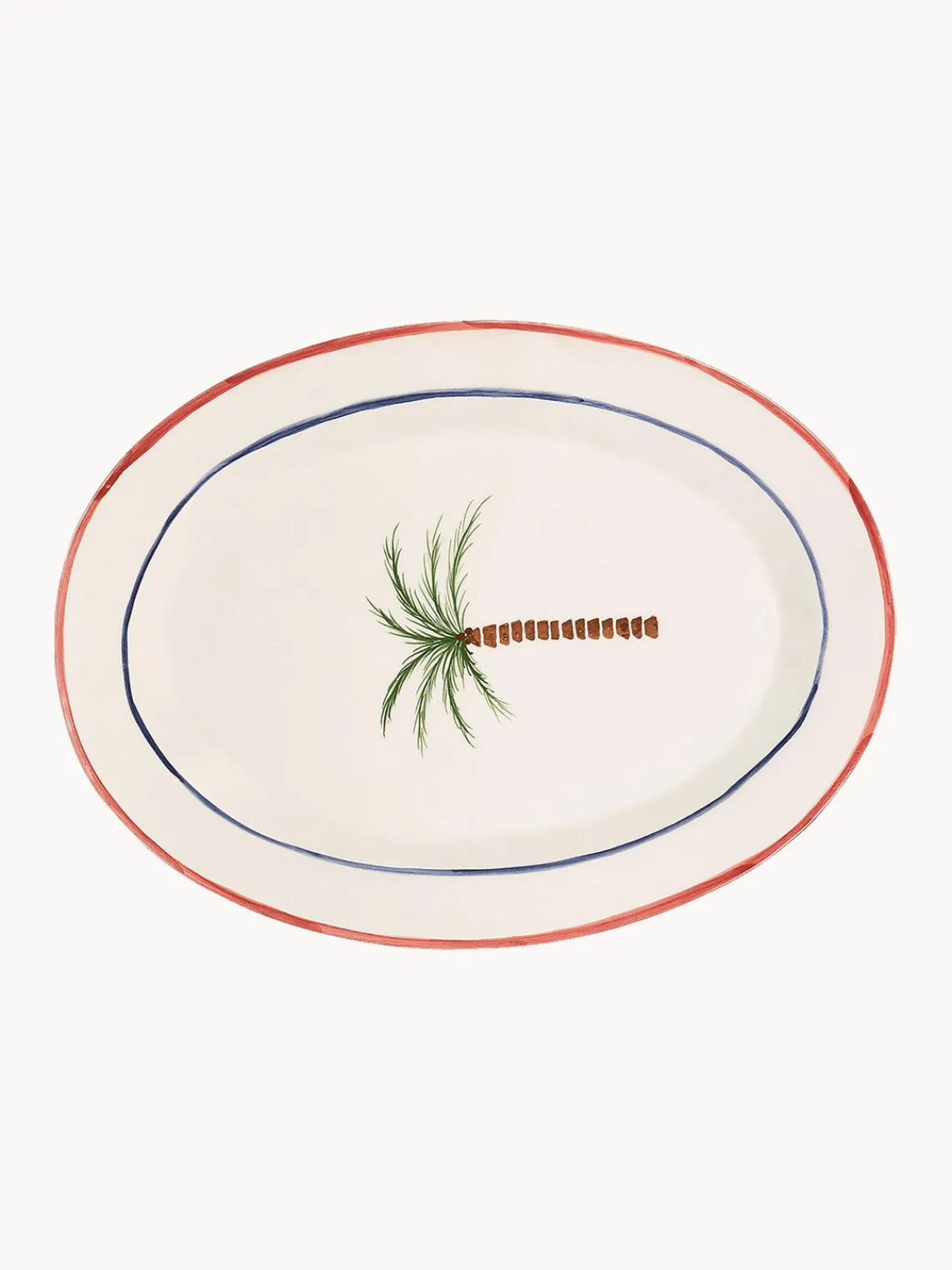 Cuencos Y Platos De Servir|Vajillas Completas>Anna + Nina Plato para servir pintado a mano Palm Tree