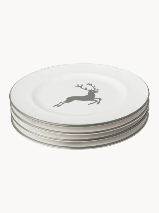 New Plato postre artesanal Grauer Hirsch Platos De Postre|Vajillas Completas