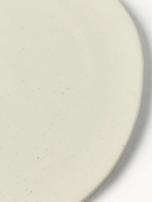 Platos De Postre|Vajillas Completas>Ferm Living Plato postre de cerámica Flow Blanco Off White jaspeado
