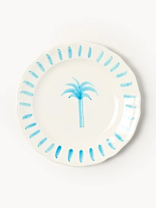Online Plato postre pintado a mano The Palms Platos De Postre|Vajillas Completas