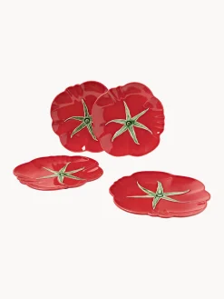 Platos De Postre|Vajillas Completas></noscript>BORDALLO PINHEIRO Plato postre Tomato, 4 uds.
