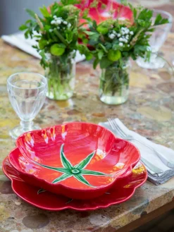 Platos De Postre|Vajillas Completas></noscript>BORDALLO PINHEIRO Plato postre Tomato, 4 uds.