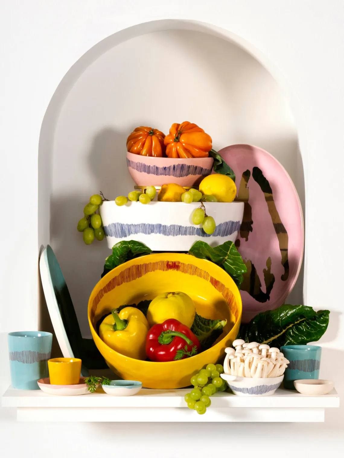 Discount Platos hondos con esmalte reactivo Feast, 2 uds. Platos Hondos|Vajillas Completas