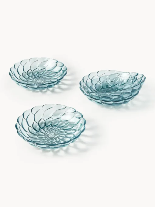 Platos Hondos|Menaje De Mesa>Kartell Platos hondos con relieve Jellies, 4 uds. Azul claro