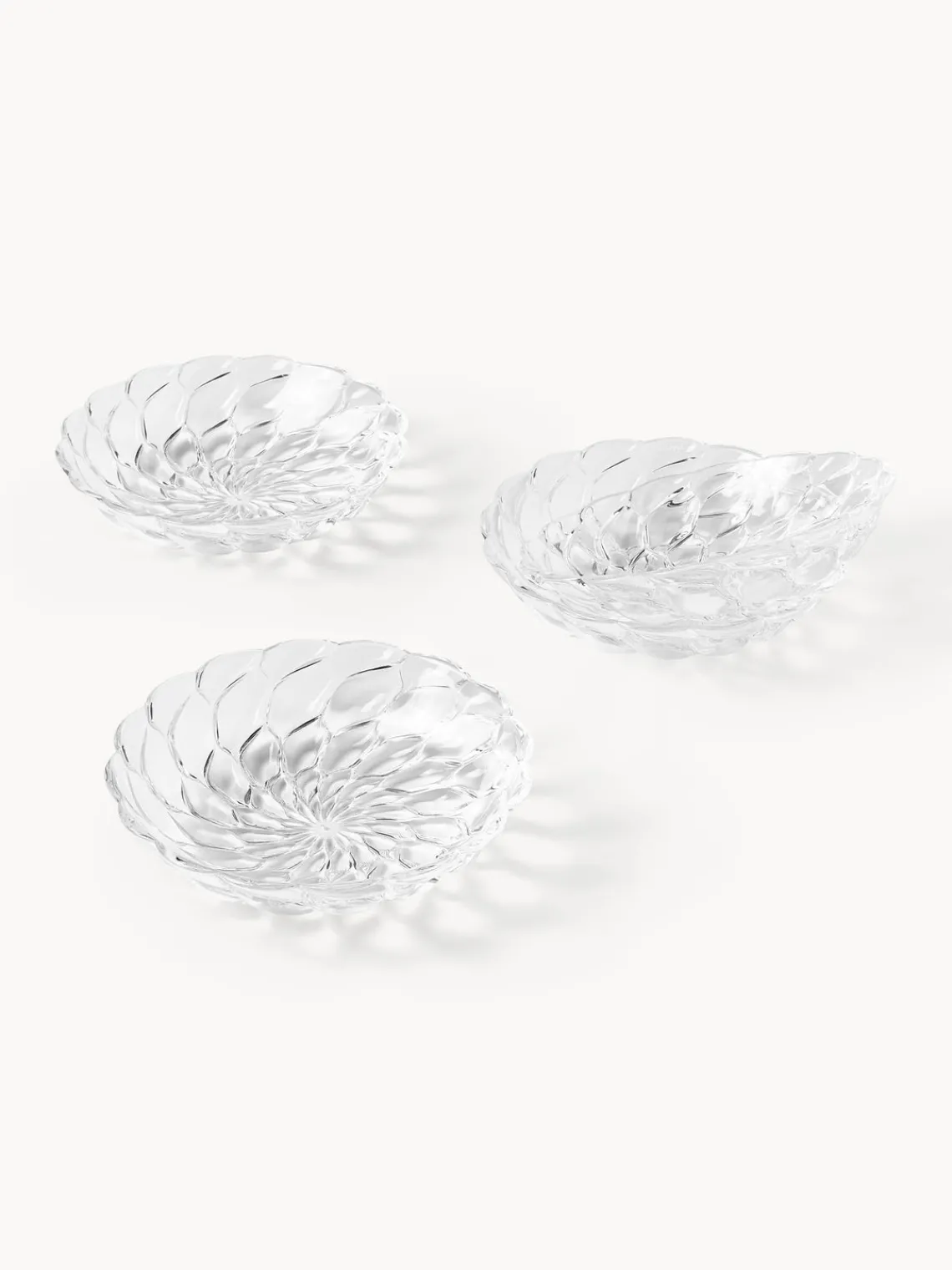 Platos Hondos|Vajillas Completas>Kartell Platos hondos con relieve Jellies, 4 uds. Transparente