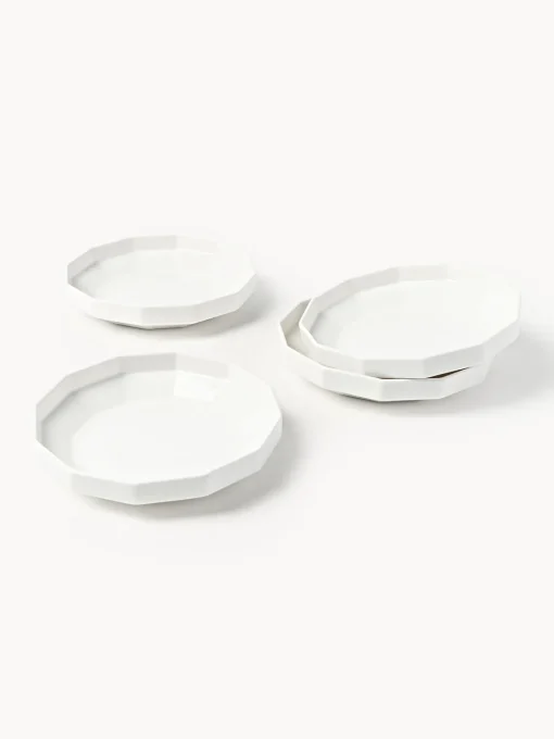 Hot Platos hondos de porcelana Angoli, 4 uds. Platos Hondos|Vajillas Completas