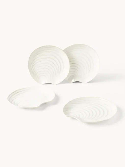 Outlet Platos hondos de porcelana Andrina (4 uds.) Platos De Postre|Vajillas Completas