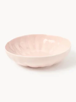 Platos hondos de porcelana con relieves Sali, 4 uds. Platos Hondos|Vajillas Completas