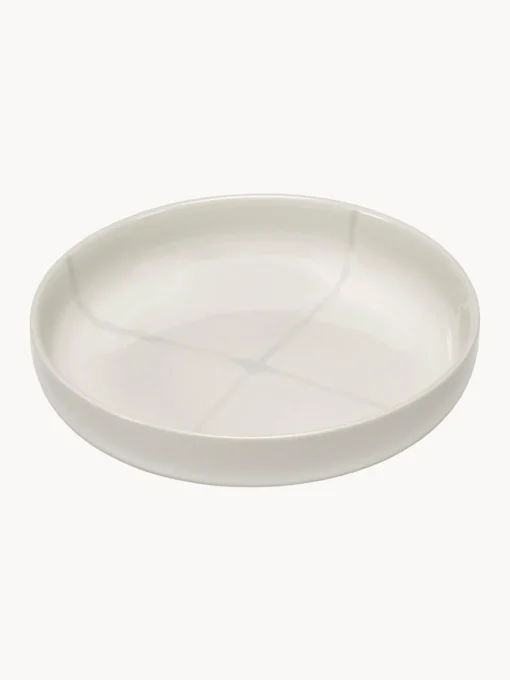 Clearance Platos hondos de porcelana con esmalte reactivo Zuma, 2 uds. Platos Hondos|Vajillas Completas