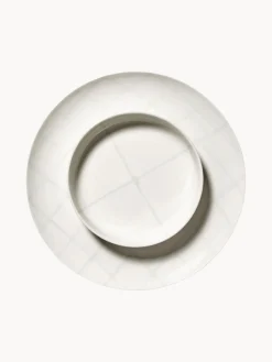 Clearance Platos hondos de porcelana con esmalte reactivo Zuma, 2 uds. Platos Hondos|Vajillas Completas