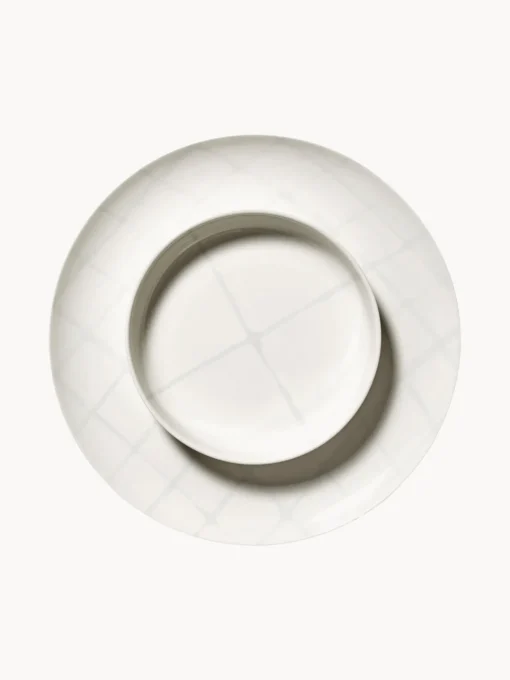 Clearance Platos hondos de porcelana con esmalte reactivo Zuma, 2 uds. Platos Hondos|Vajillas Completas