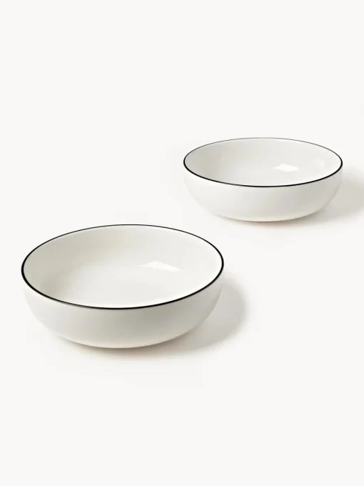 Hot Platos hondos pequeños de porcelana Facile (2 uds.) Platos Hondos|Vajillas Completas
