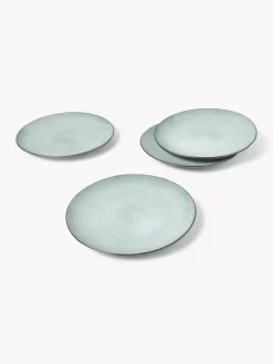 Sale Platos llanos artesanales , 4 uds. Platos Llanos|Vajillas Completas