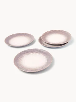 Hot Platos llanos artesanales con esmalte reactivo Vinci, 4 uds. Platos Llanos|Vajillas Completas