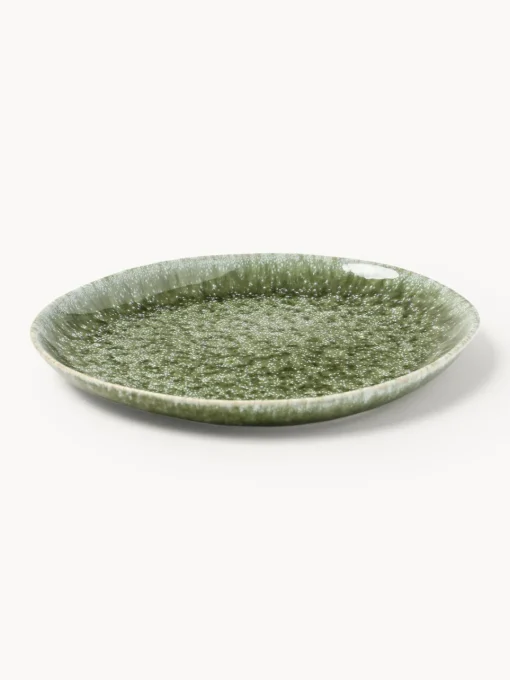 Online Platos llanos artesanales con forma orgánica Macey, 4 uds. Platos De Postre|Vajillas Completas