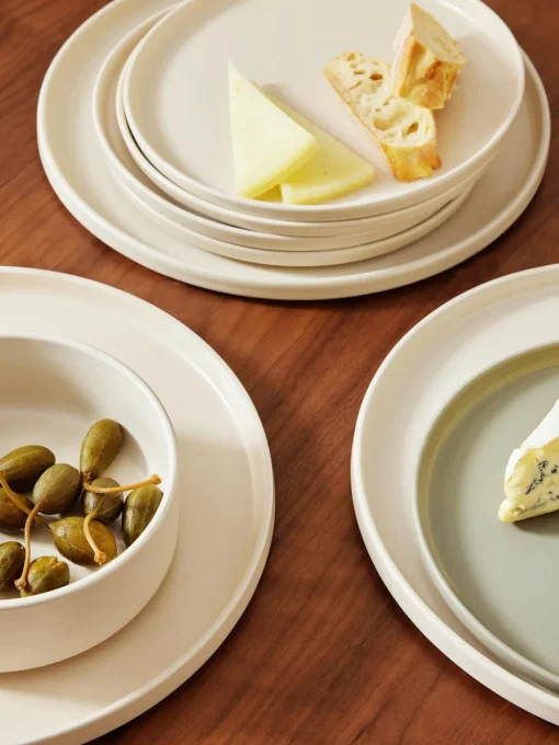 Platos Llanos|Vajillas Completas>Westwing Collection Platos llanos artesanales Lowri, 4 uds.