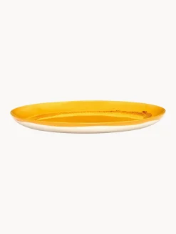 Platos Llanos|Vajillas Completas></noscript>SERAX Platos llanos con esmalte reactivo Feast, 2 uds. Amarillo sol, rojo