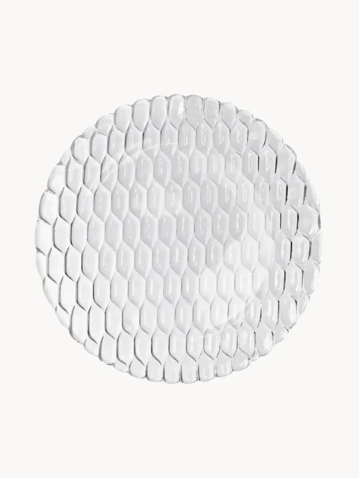 Platos Llanos|Vajillas Completas>Kartell Platos llanos con relieves Jellies, 4 uds. Transparente