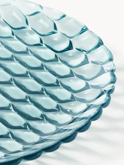 Platos Llanos|Vajillas Completas></noscript>Kartell Platos llanos con relieves Jellies, 4 uds. Azul claro