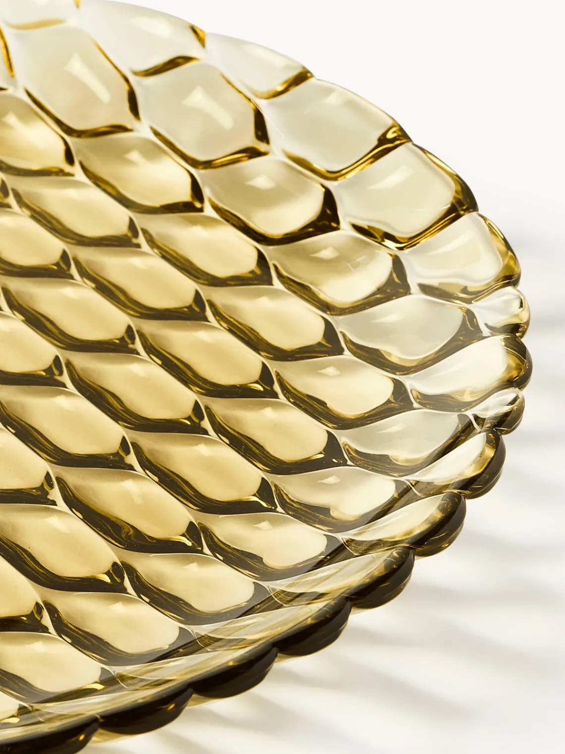 Platos Llanos|Menaje De Mesa>Kartell Platos llanos con relieves Jellies, 4 uds. Amarillo claro