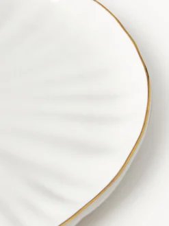 Platos Llanos|Vajillas Completas></noscript>Westwing Collection Platos llanos de porcelana con relieves Sali, 2 uds.