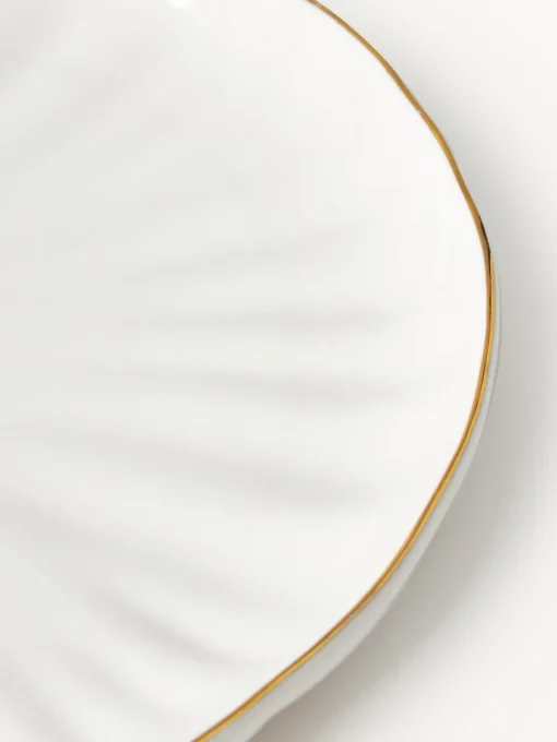 Platos Llanos|Vajillas Completas>Westwing Collection Platos llanos de porcelana con relieves Sali, 2 uds.