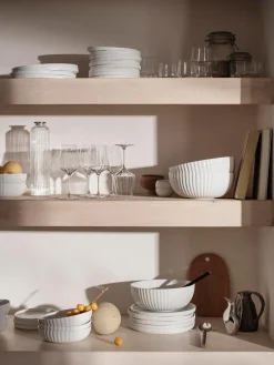 Platos Llanos|Vajillas Completas></noscript>GEORG JENSEN Platos llanos de porcelana Bernadotte, 4 uds.