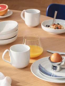 Tazas Y Mugs|Vajillas Completas></noscript>GEORG JENSEN Platos llanos de porcelana Koppel, 4 uds.