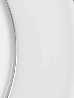 Platos Llanos|Vajillas Completas></noscript>Meissen Platos llanos de porcelana con borde platino pintado a mano Vitruv, 2 uds. Blanco con borde de platino