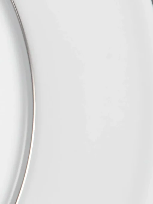 Platos Llanos|Vajillas Completas>Meissen Platos llanos de porcelana con borde platino pintado a mano Vitruv, 2 uds. Blanco con borde de platino