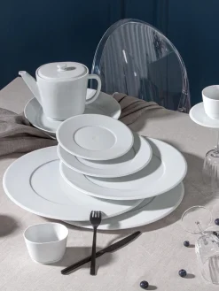 Platos Llanos|Vajillas Completas>Meissen Platos llanos de porcelana artesanales Vitruv, 2 uds. Blanco
