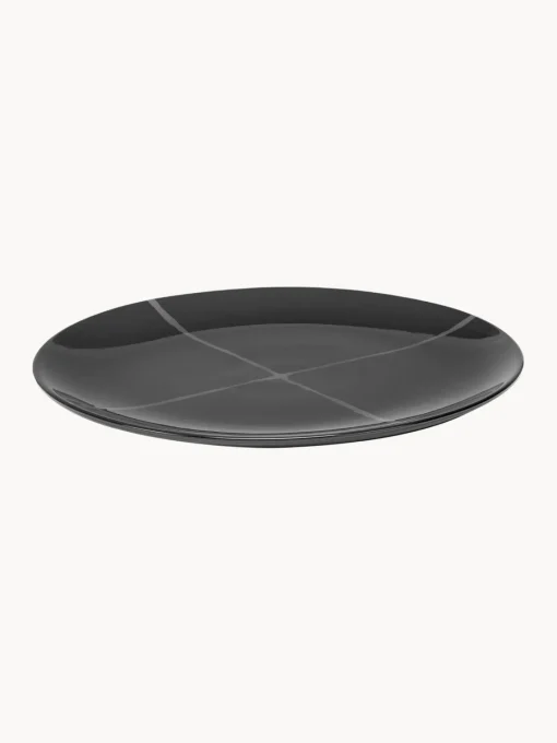 Best Platos llanos de porcelana con esmalte reactivo Zuma, 2 uds. Vajillas Completas|Menaje De Mesa